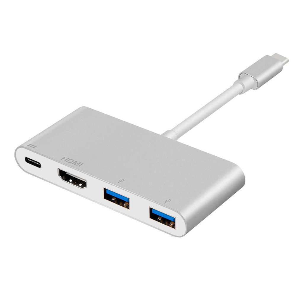 "Usb-c Hub To HM 4k Type C To HM 2 Usb3.0 Pd Adapter Portable Converter Adaptor Multi-port Charging Connecting Adapter "