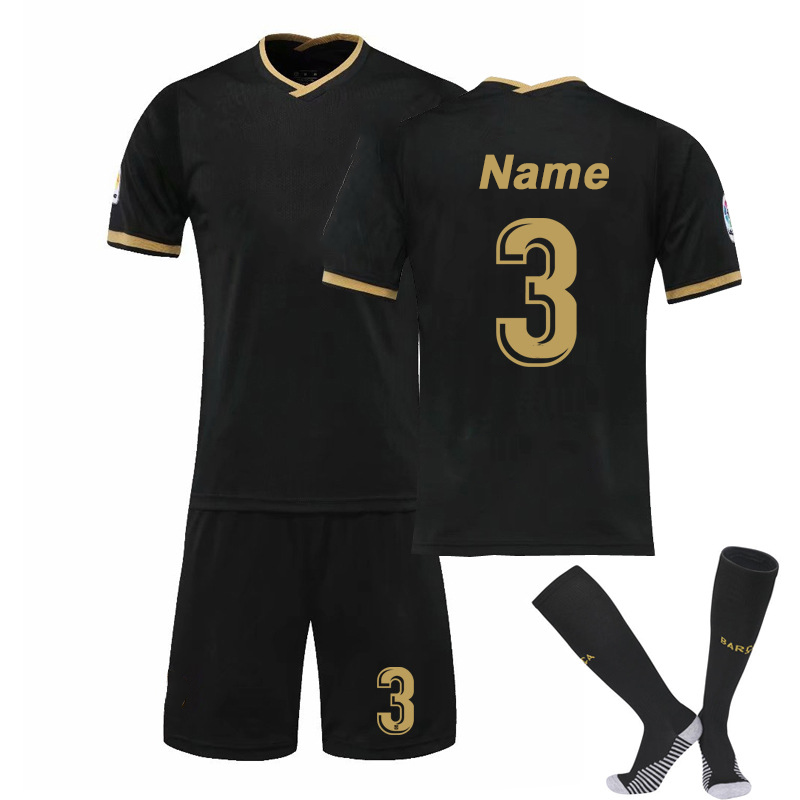 Customized Logo Number Quick Dry European Football Uniform Set Bulk Soccer Jerseys With Socks