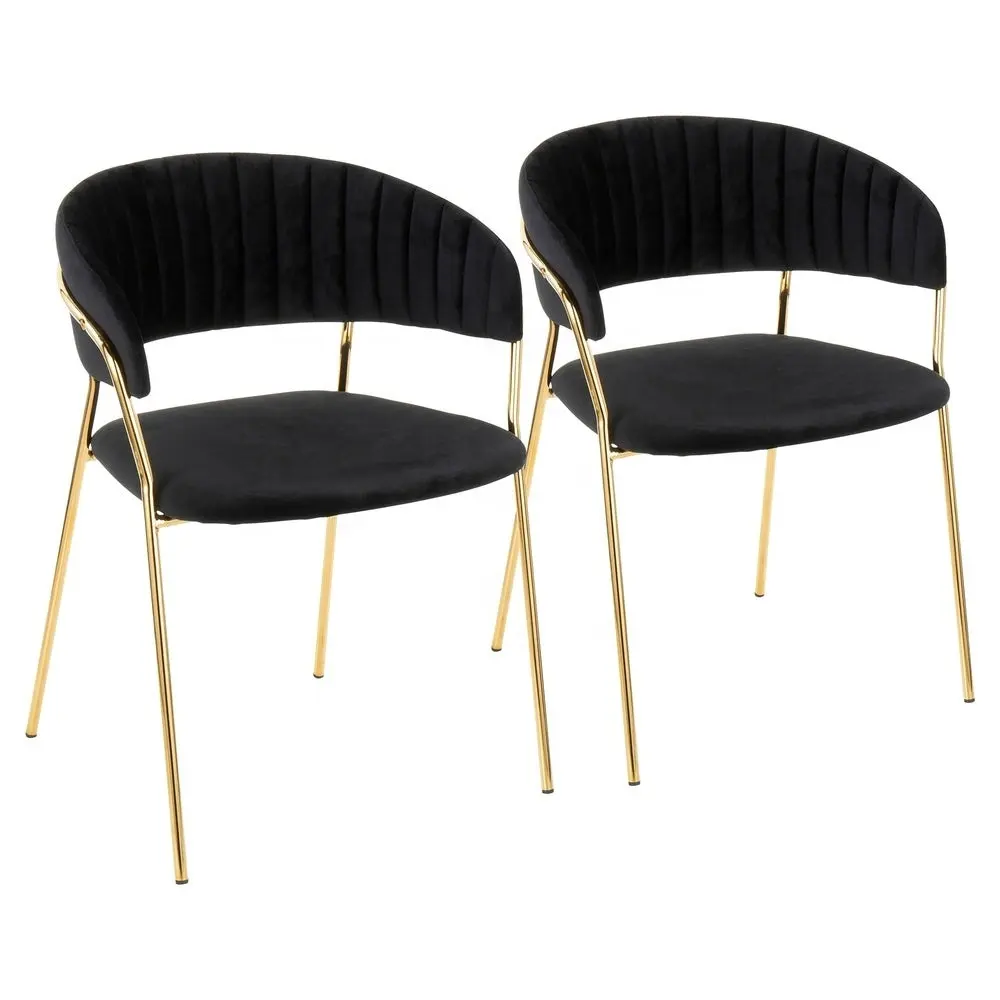 Metal Chair Luxury Whit Restaurant Cafe Chair sillas para fiestas Hotel Golden Dining Buffet Chair