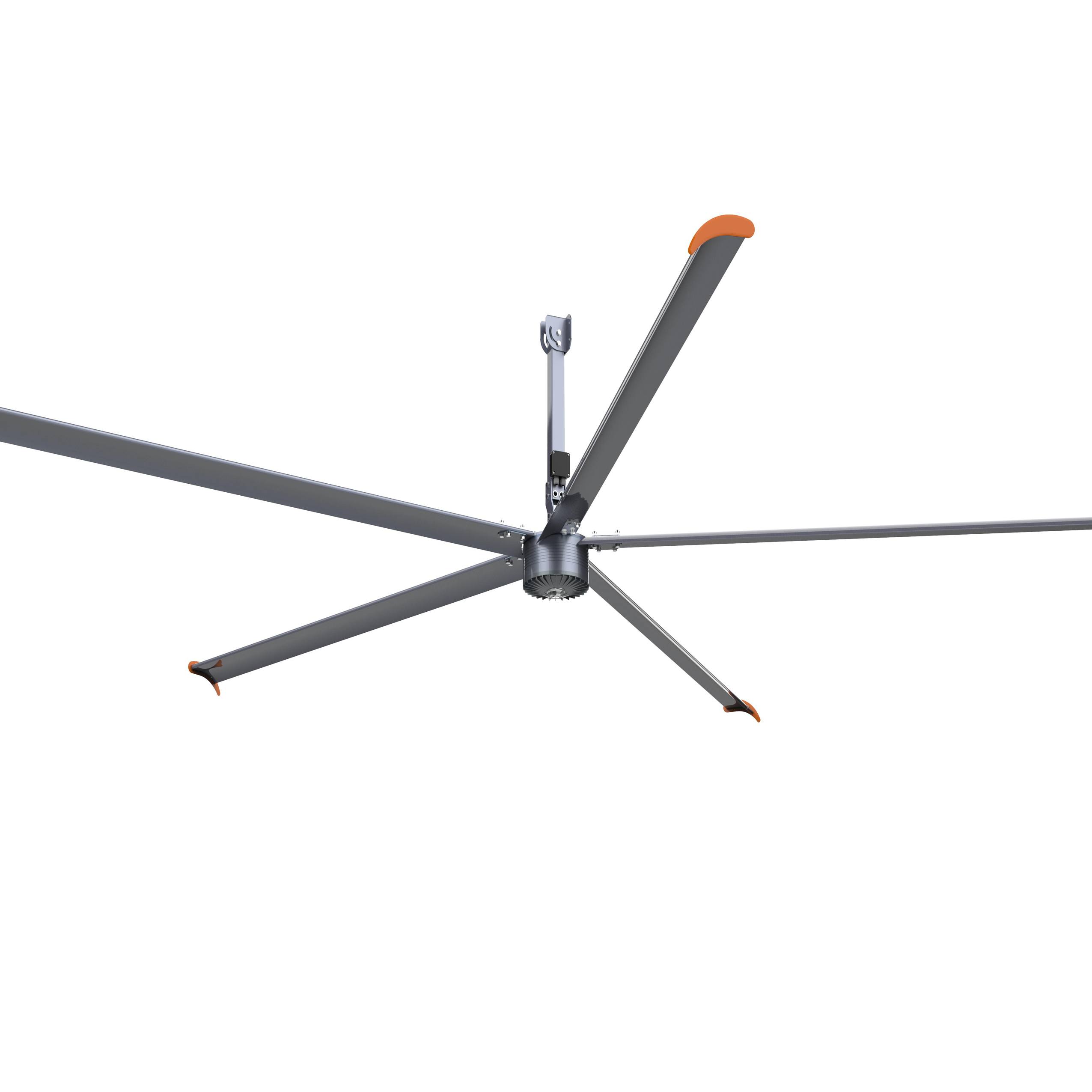 hot sale high quality aluminum alloy tensile blades industrial Ventilation Hvls large Ceiling Fans for Workshop