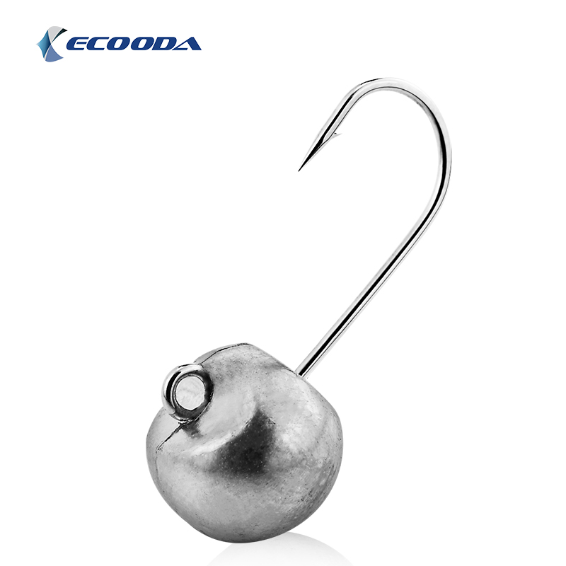 Бренд Ecooda, рыболовный крючок круглой формы, джиг-головка, крючок для приманки, рыболовный крючок