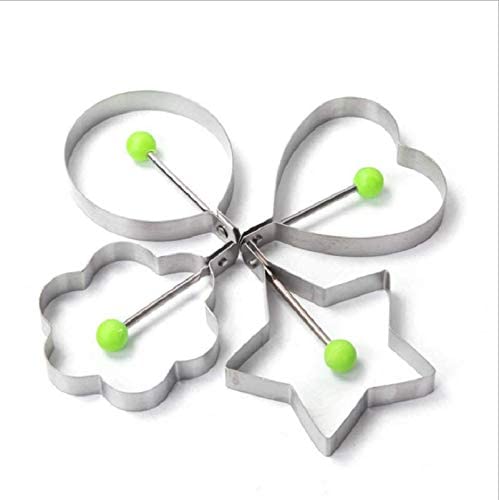 Stainless Steel Fried Egg Mold Rings Egg Shaper Pancake Maker With Handle For Frying Cooking Stainless Steel Omelette