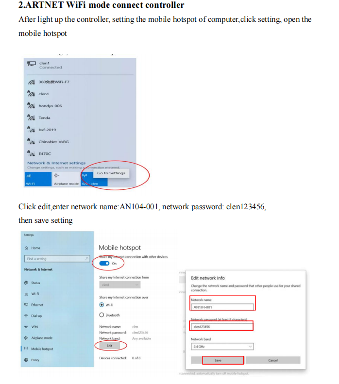 AN104 Artnet SPI Wireless Controller for Led light Artnet DMX stage lighting controller