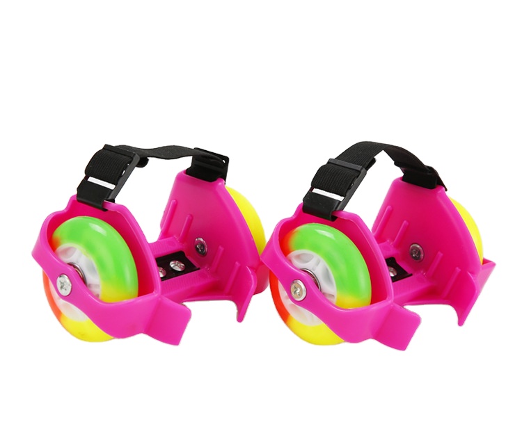 Yohi Free Shipping Roller Skates Flashing Roller Wheel Children 60*24 Mm 64*24 Mm Bearing Abec-9