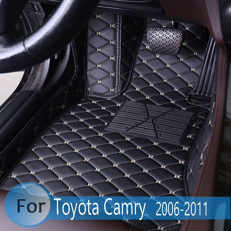 Автомобильные коврики для Toyota Camry 2011 2010 2009 2008 2007 2006 авто аксессуары для интерьера кожаные ковры водонепроницаемые на заказ