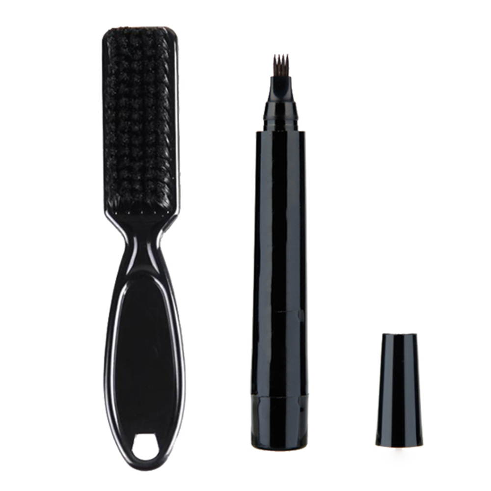 Beard Filling Pen Kit Waterproof Long Lasting Natural Beard Pencil Filler pen Salon Hair Engraving Styling Eyebrow Tool