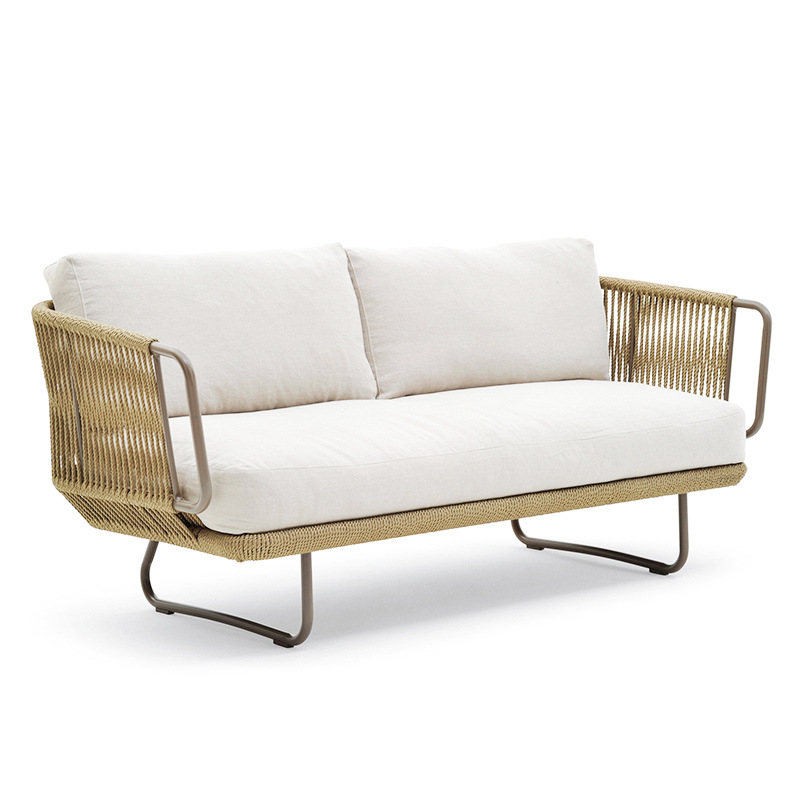 Nordic Outdoor Sofa Furniture Customized Outdoor Courtyard Garden Balcony Terrace Leisure Creative Woven Rattan Sofa