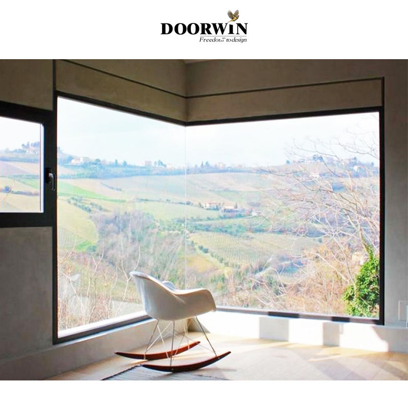 2024 New Design Customized Ultra Large Glass Picture Windows Hurricane Impact Villa House Aluminum Fixed Windows