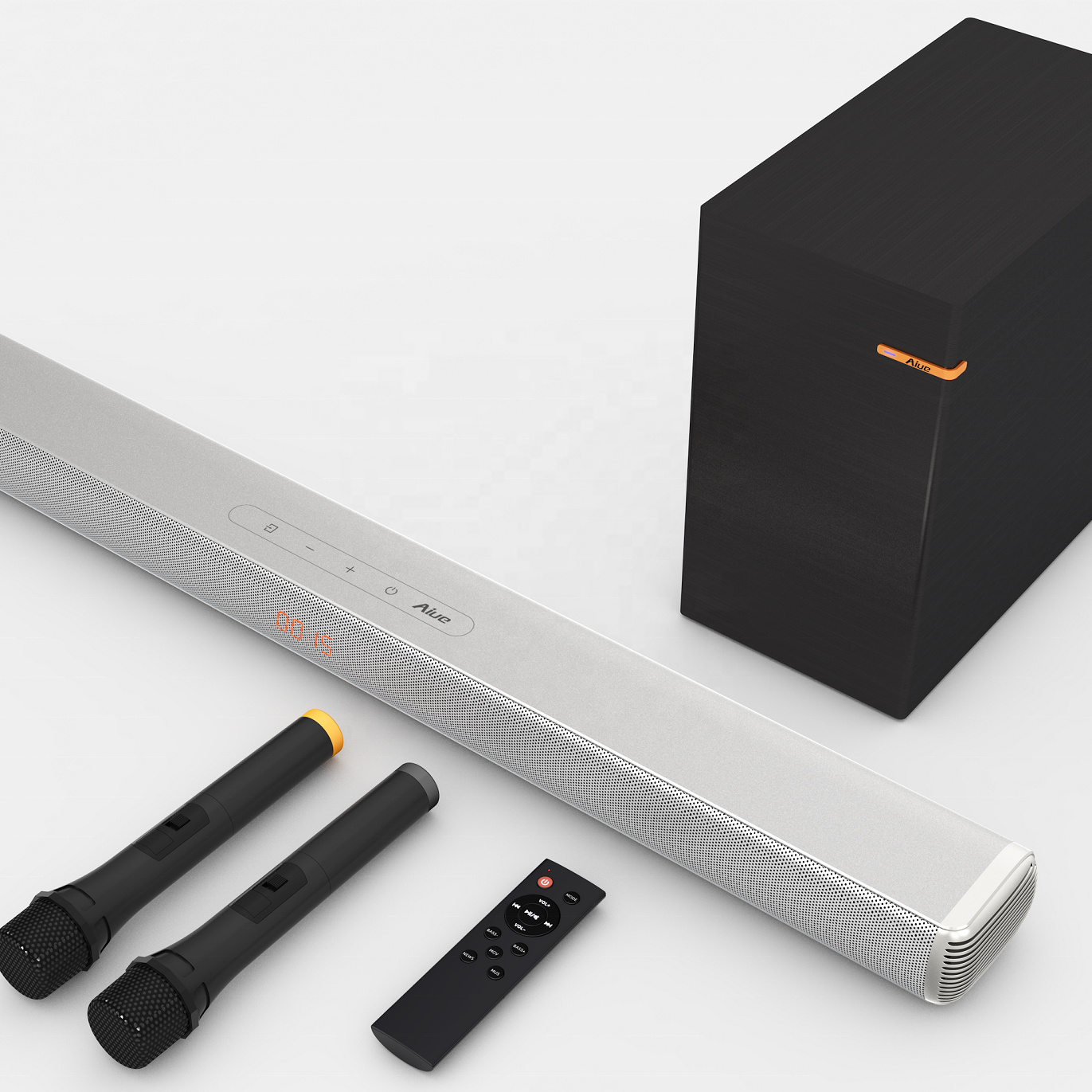 Home theater system Wireless karaoke soundbar wireless subwoofer remote TV speaker with microphone
