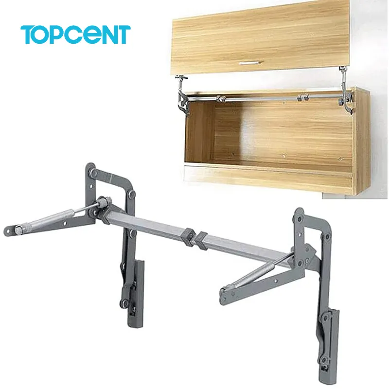 TOPCENT Flap Stay Supporting Cabinet Doors Hydraulic Kitchen Lift System Support Flap Stay Cabinet Support