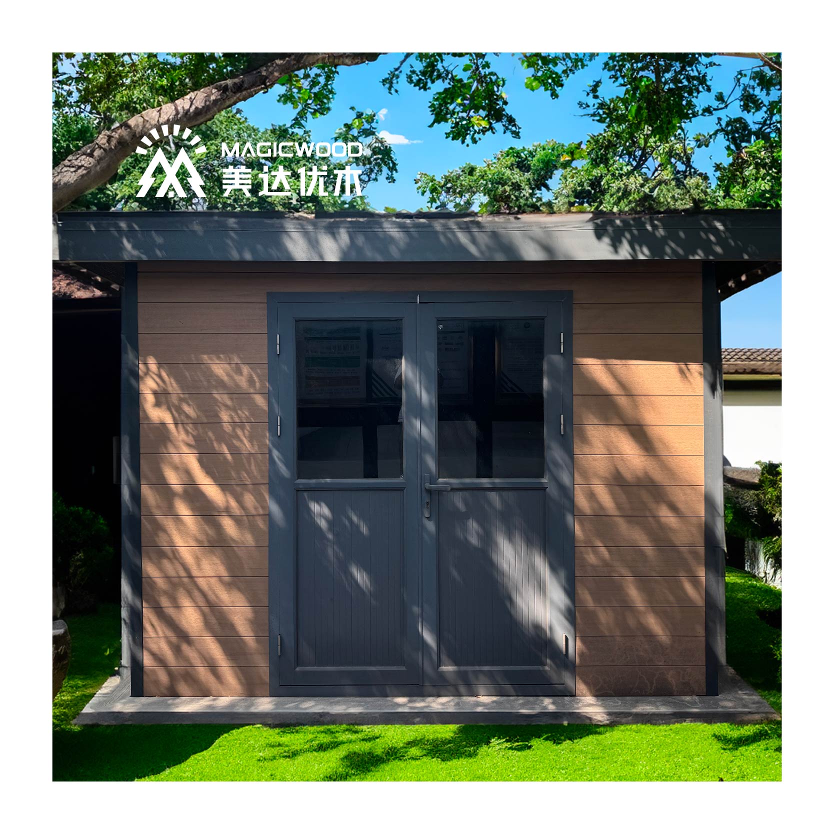 new collection Recommend Promotion high quality recycled plastic backyard backyard garden sheds and summer houses