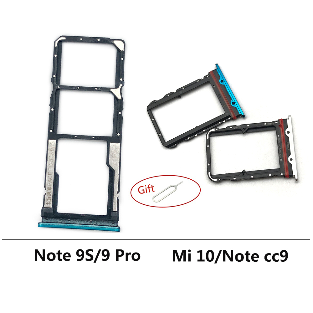 Sim-карта для Xiaomi Redmi Note 9S 9 Pro / Mi Note 10 Pro слот для SD-карты лоток держатель Запасная часть