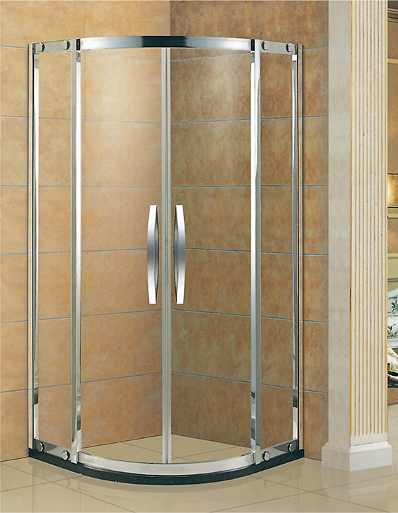 curved waterproof bathroom 2 doors shower enclosure