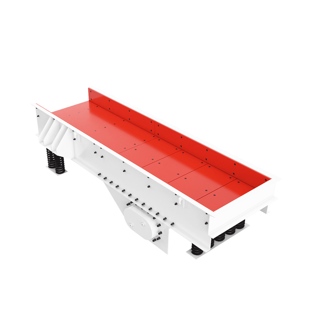 Горнодобывательный Вибрационный Фидер экрана гризли 50-80Tph Gzd 650X2300 Вибрационный питатель цена