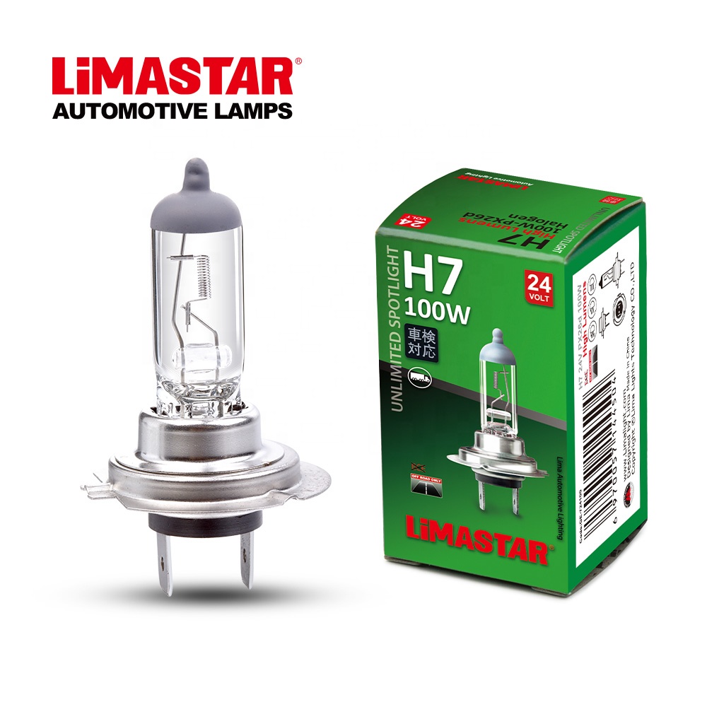Limastar H7 24 в 100 Вт PX26d галогенная лампа для грузовых автомобилей прозрачная лампа