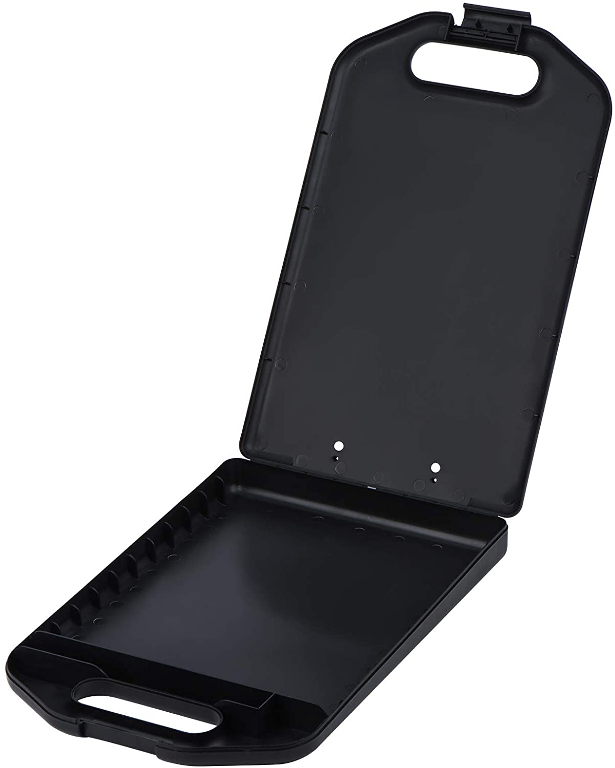 Industrial Office Black Set Of 2 Portable Plastic A4 size papers Clipboard Case with Handle