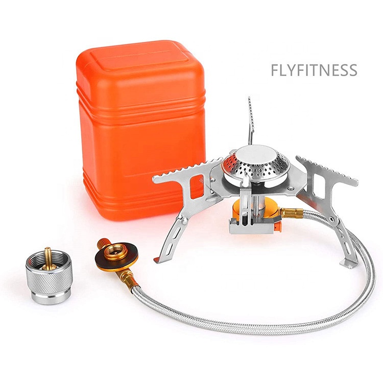 Adaptador Estufa Camping Gas Stove Portable Burner Camping Stove Adapter with Carrying Case Portable Outdoor Stove