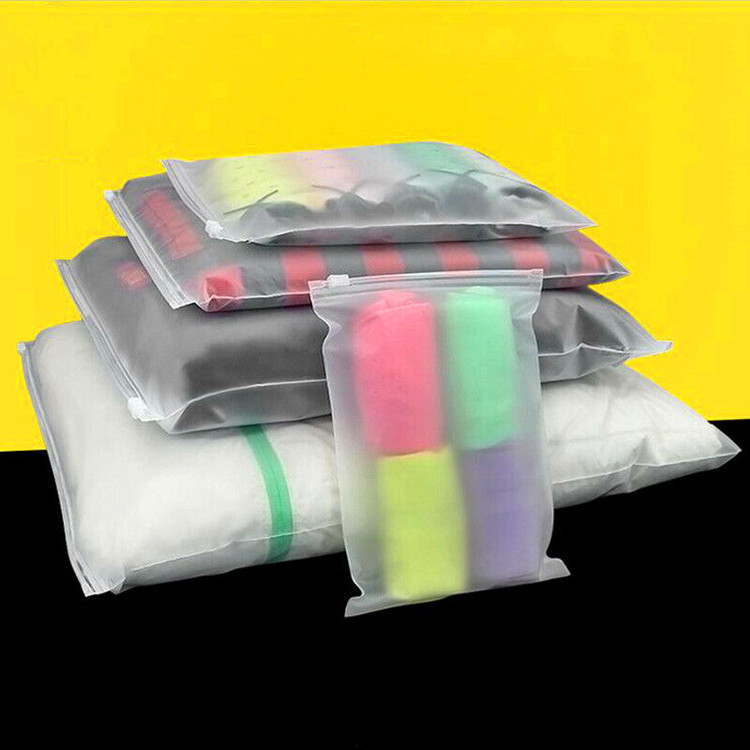 Resealable Zipper Clear Transparent Plastic Packaging Bag for Clothes