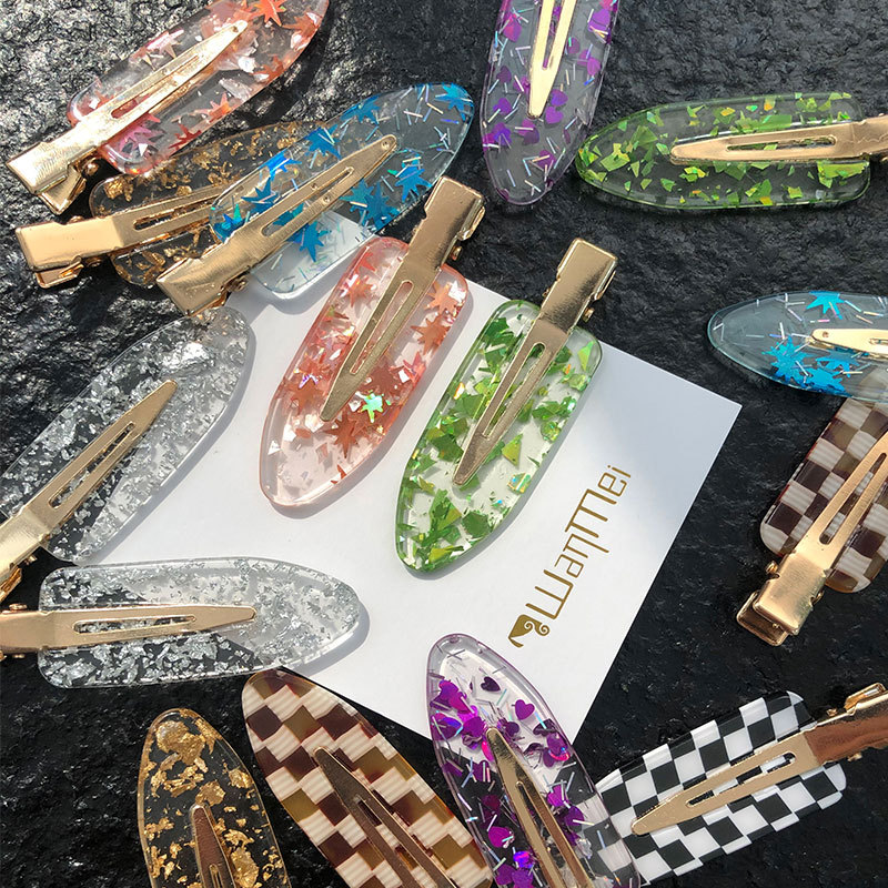 New arrival clip fashion crystal hairpin transparent broken beautiful design for home