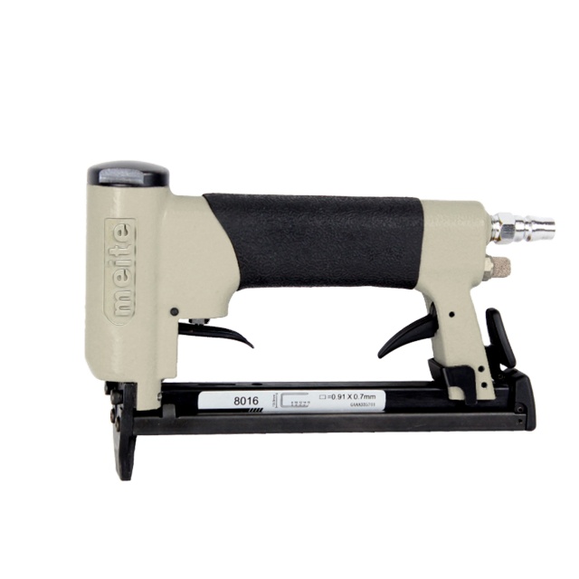 Meite air Stapler 8016F 20GA 1/2" crown fine wire stapler with rear trigger for upholstery