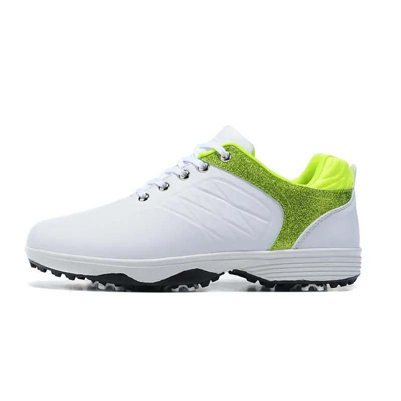 New Arrival Microfiber Leather Material PGAM Breathable Water Proof Golf Shoes for Men Stud Spikes Rotary Turn Buckles Footwear