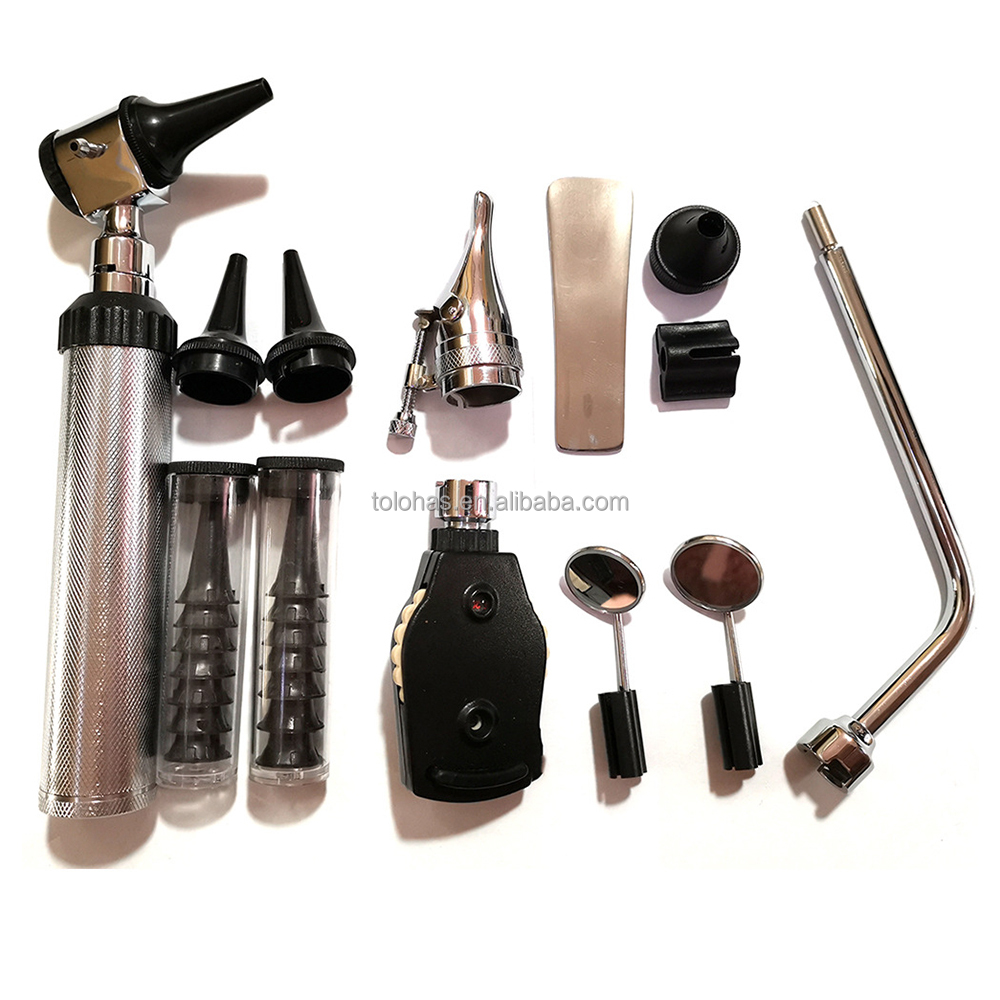 LHG01 Top Quality Medical ENT Surgical Otoscope Tool Set ENT Diagnostic Set