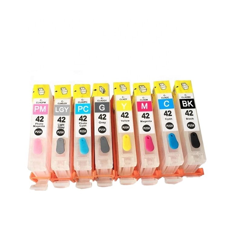 Colorpro CLI-42 Refillable ink cartridges compatible for Can PIXMA Pro-100/100S printers