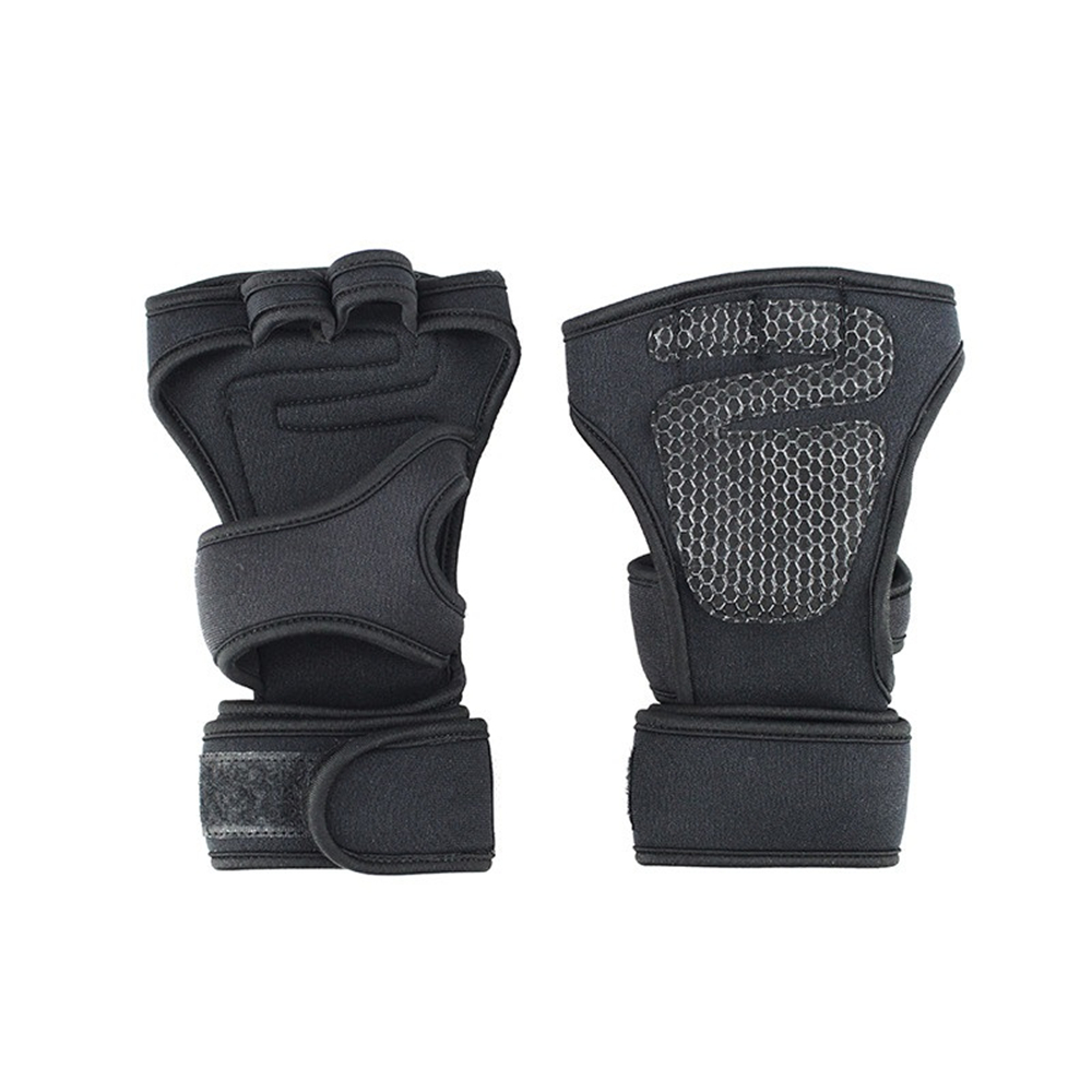 Breathable No-slip Weightlifting Palm Protector Fitness Gym Gloves