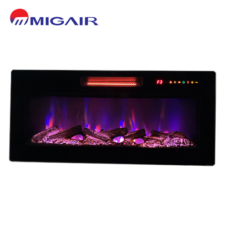 Manufacturer wall-mounted E fire place 1500w 120v wall hung electric heater insert fireplace