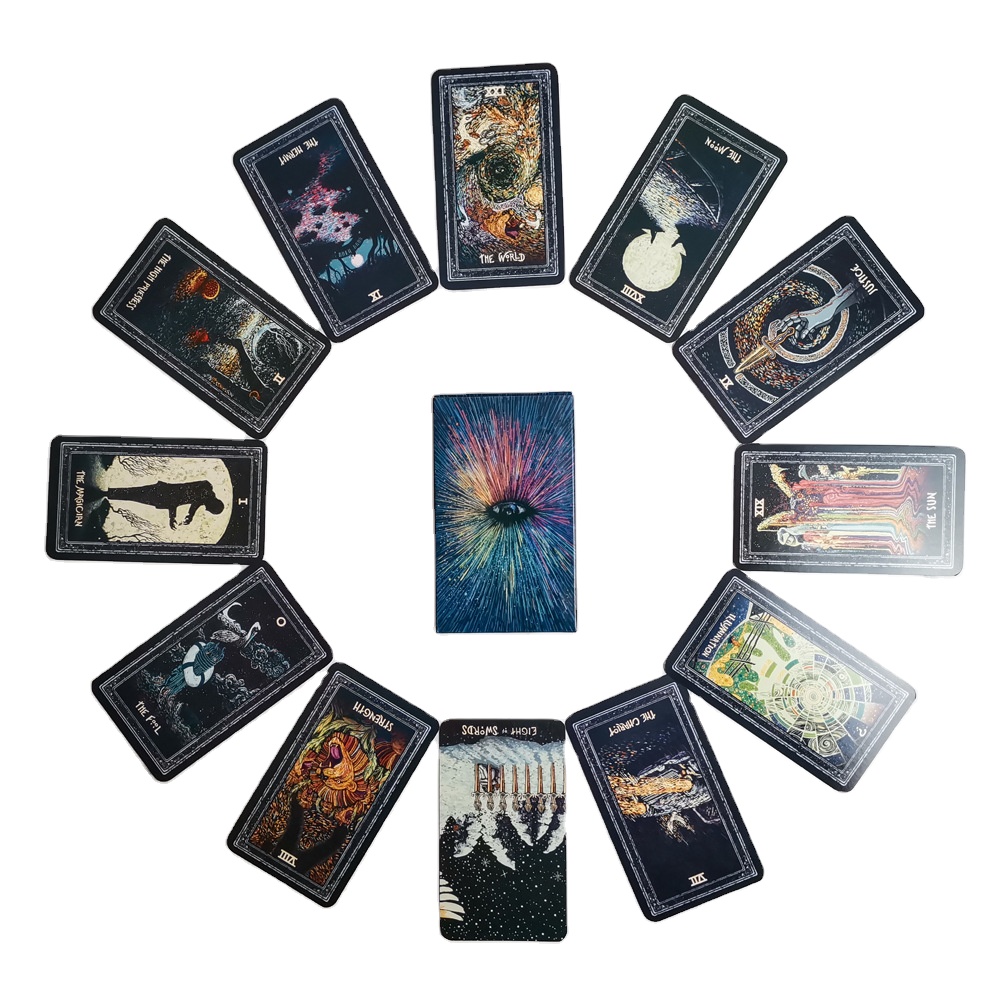 Wholesale novelty magic paper party board game tarot deck,Graphic Game advertising cards advertising game playing cards