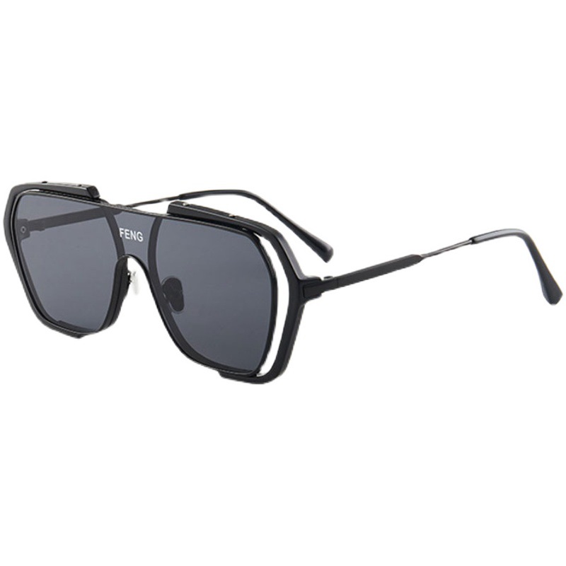Latest Designed Half Rim PC Summer Shades One Pieces Night Vision Yellow Lens 2021 Sunglasses Women