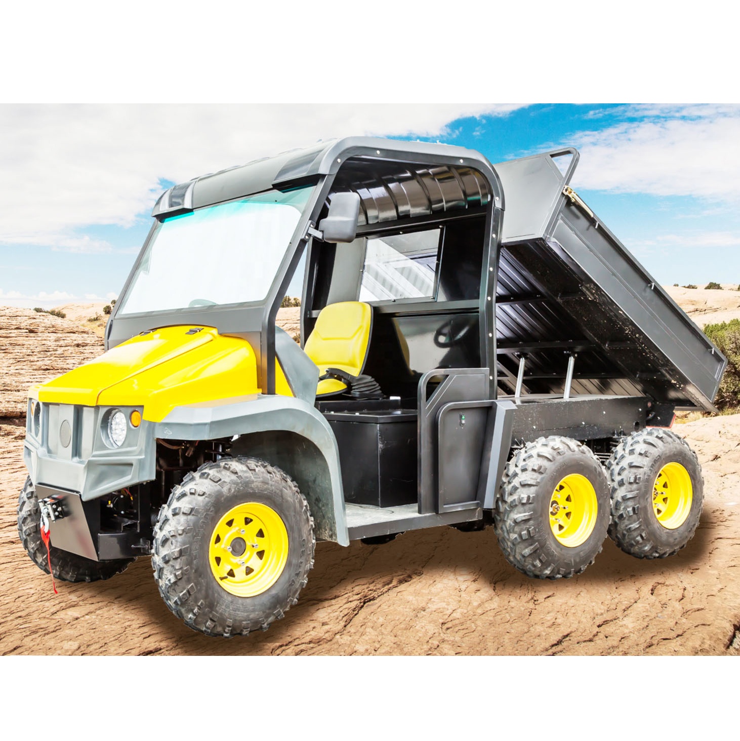 3 квх 2 набора китайского утилитарного транспортного средства по бокам UTV 4WD Электрический фермерский трактор