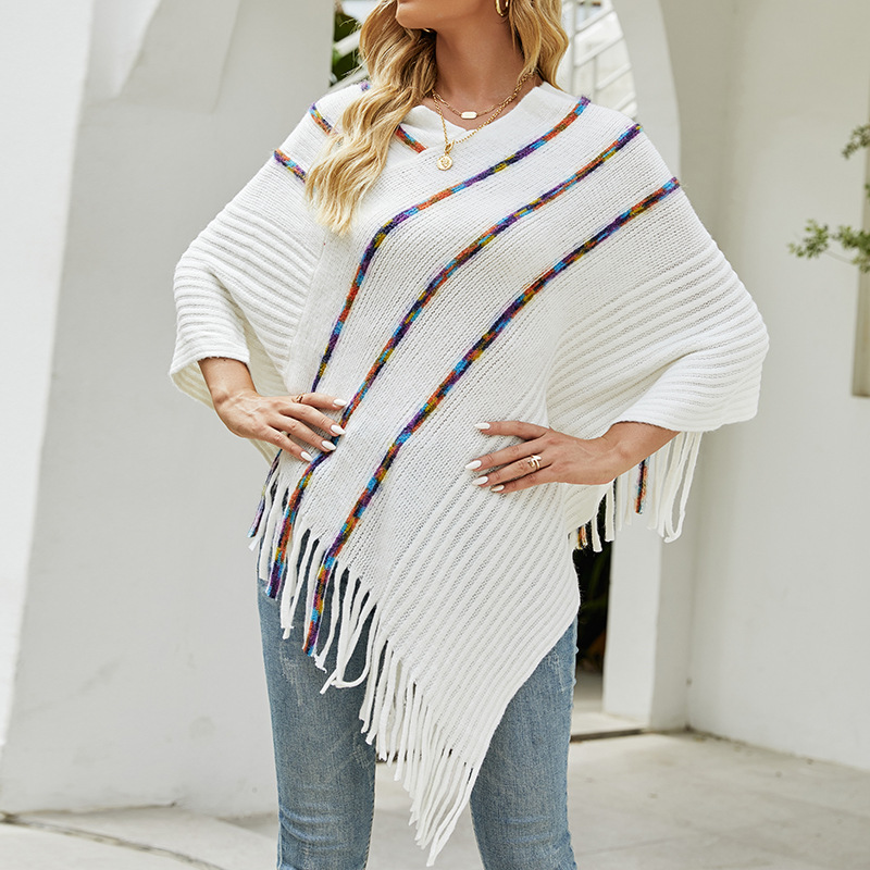 Fall 2021 Women Clothes Cloak Designer Knitted Sweater Pullover For Ladies