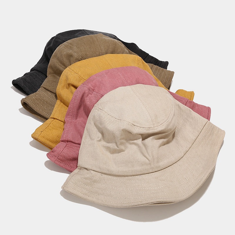 Distressed Cotton washed fisherman cap wearable bucket caps summer outdoor sunshade sunscreen hat casual hats