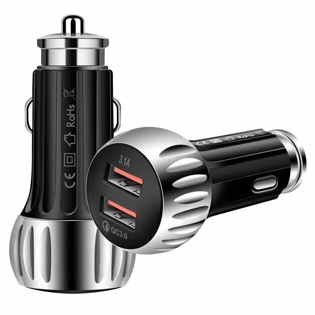Amazon Top Seller Electronics New Products 2021 Unique Phone Fast Dual USB 20W QC3.0 Battery Car Charger for Apple