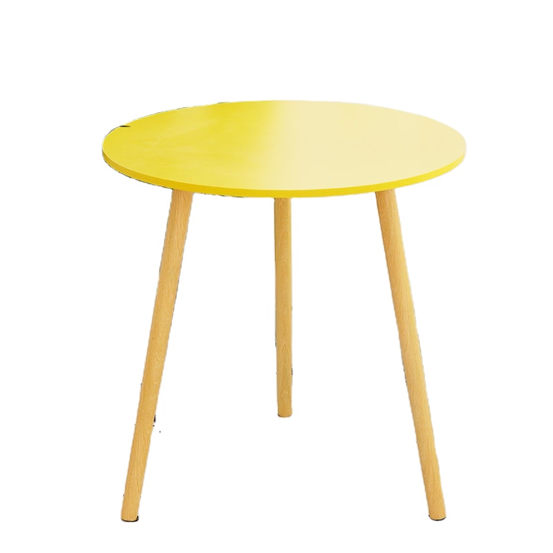 Круглый журнальный столик Nordic White round Mdf Classic Bar, круглый деревянный современный стол