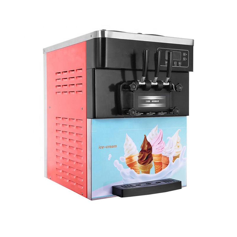 Commercial Able Top Professional Cone Making Homemade 3 Flavor Soft Serve Prices Mini Melts Ice Cream Machine