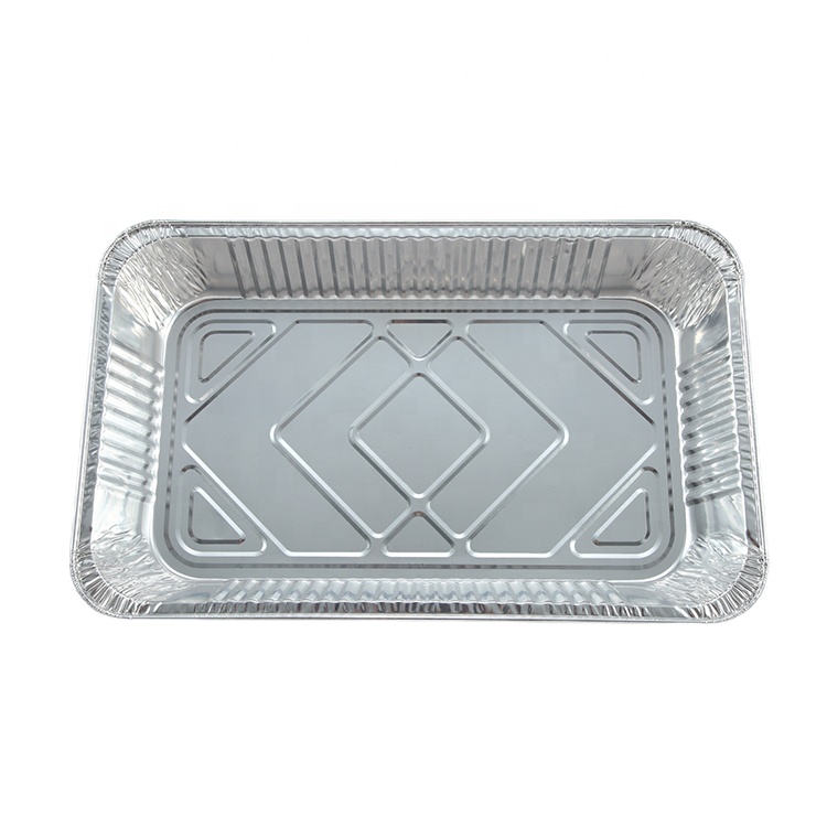 Fast Food Foil Food Packing Foil Food Container Disposable Wrinkle Non-Stick Hole Foil Tray