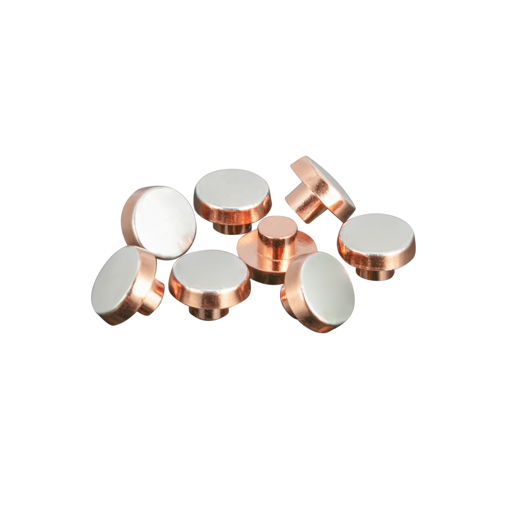 Silver electrical contact AgZnO Top Quality AgZnO Silver Electrical Contact Bimetal rivets silver contact points