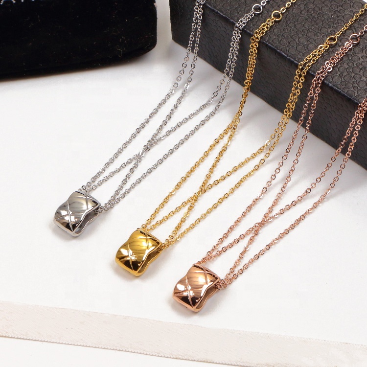 Wholesale Ladies Jewelry High Quality Custom Fashion 316l Stainless Steel Necklace