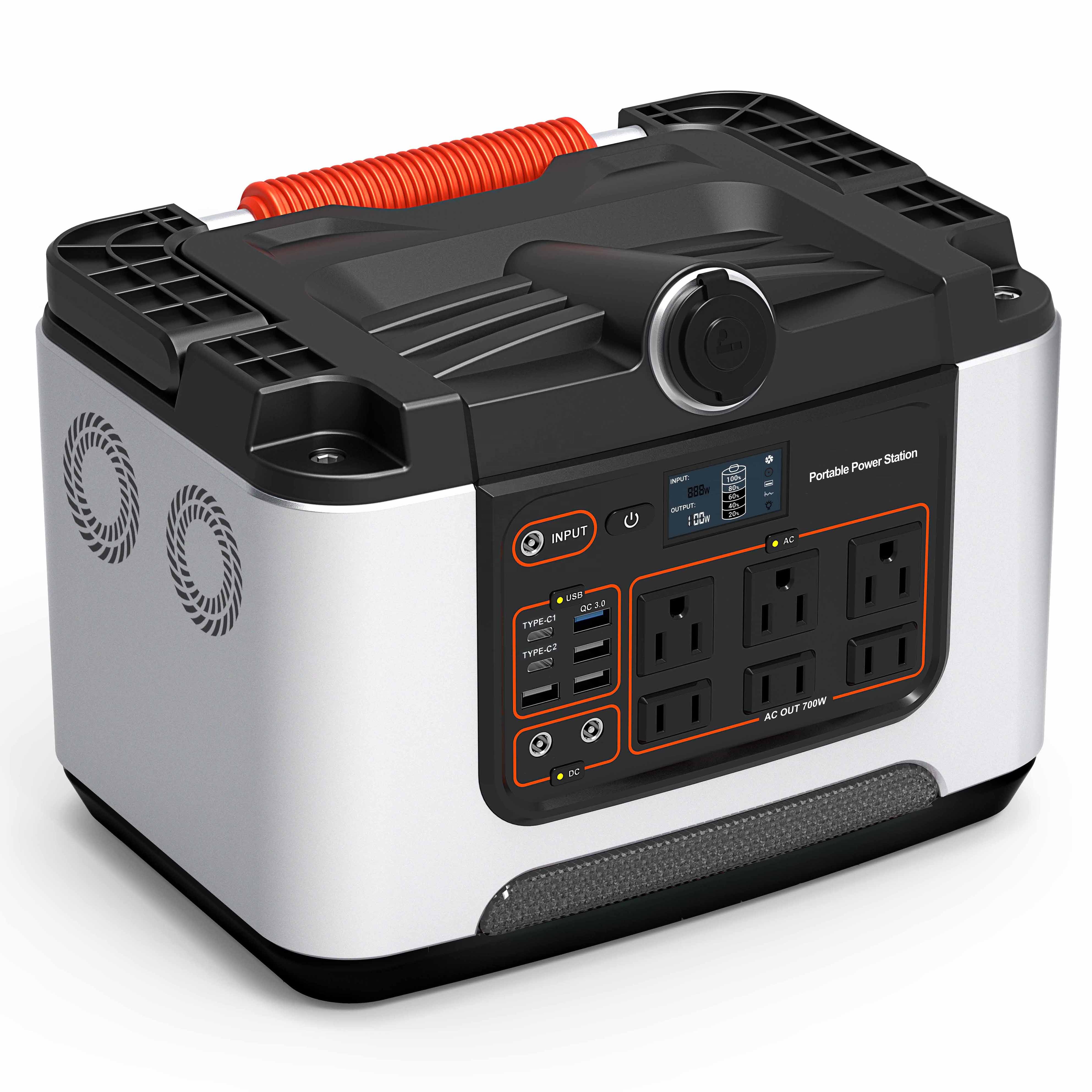 Wholesale 700W 1100W Powerstation Home Outdoor Camping Portable LiFePO4 Battery Solar Power Station