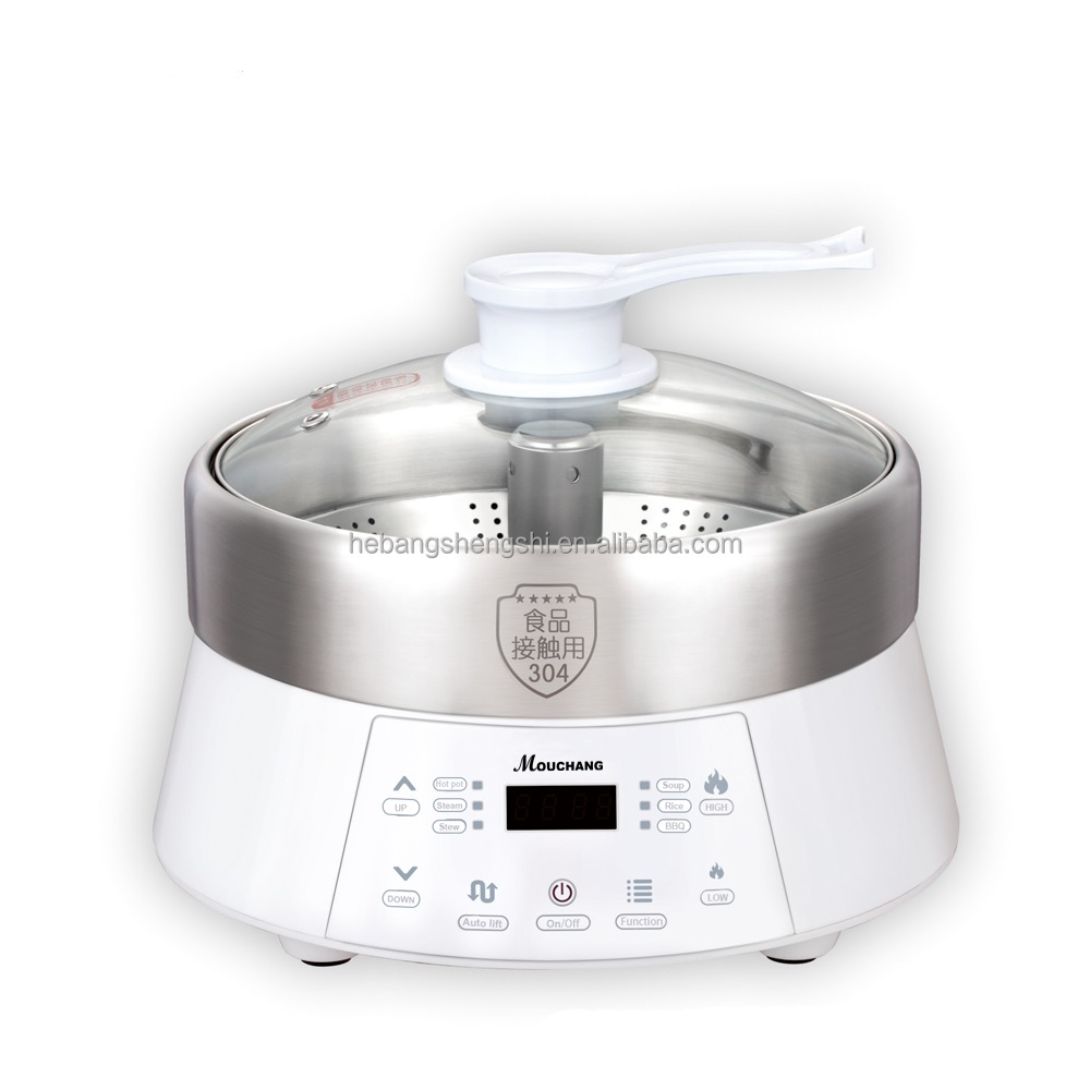 electric automatic lifting hot pot multipurpose cooking pot steamer low sugar rice cooker