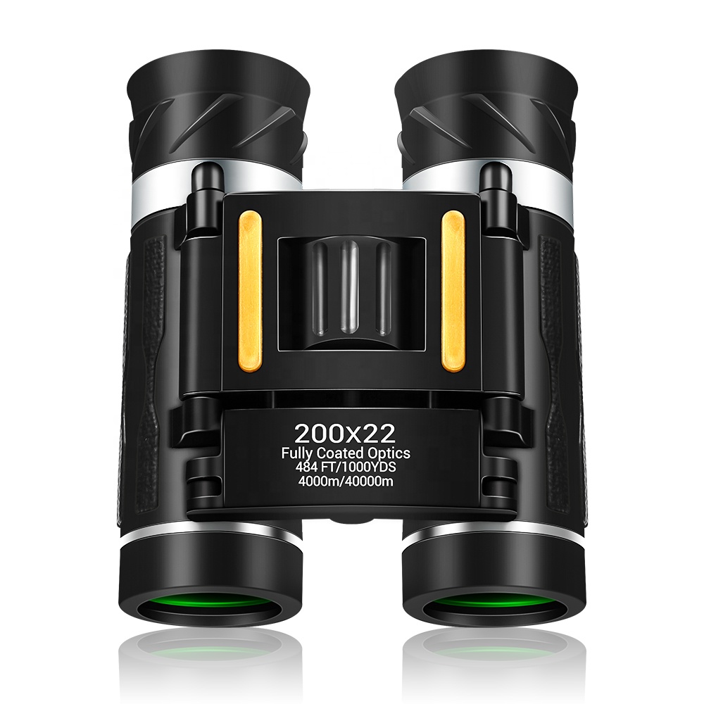 200x22 Улучшенный HD мощный бинокль, складной мини-телескоп BAK4 FMC оптика для охоты, кемпинга, путешествий