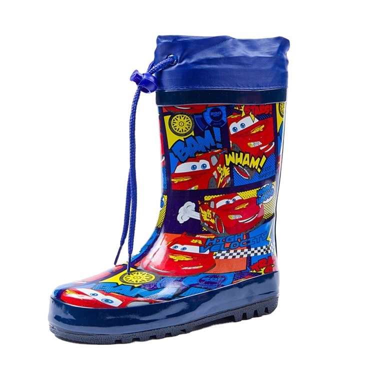Children's Fashion Rain Boots Car boys Natural Rubber Student Slip Boots Up Kids Child Waterproof