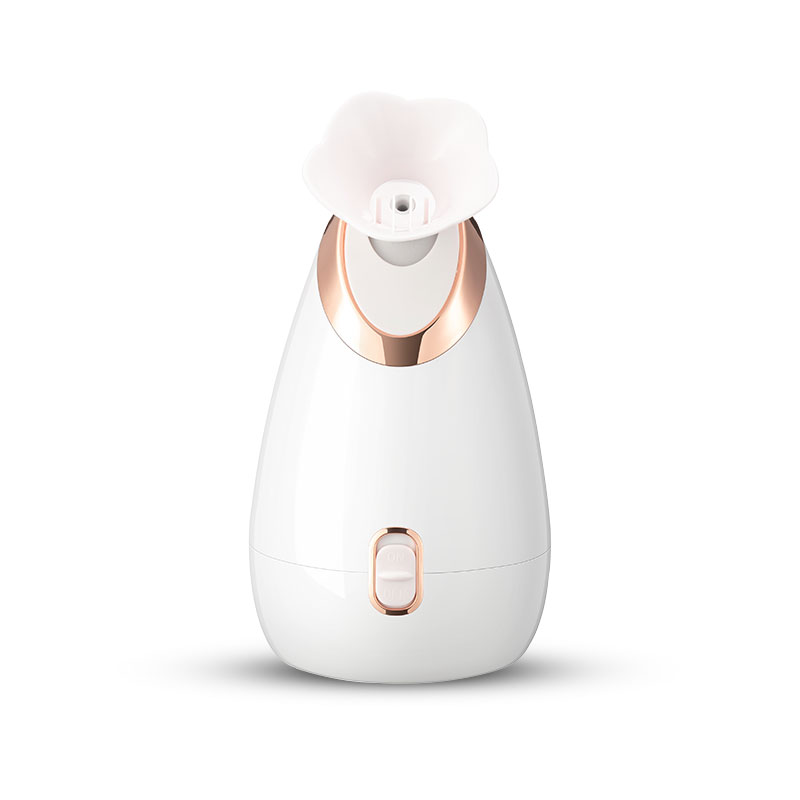 2020 Professional Hot Steam Face Beauty Small Humidifier Nano Black Facial Steamer With Magnifying Lamp