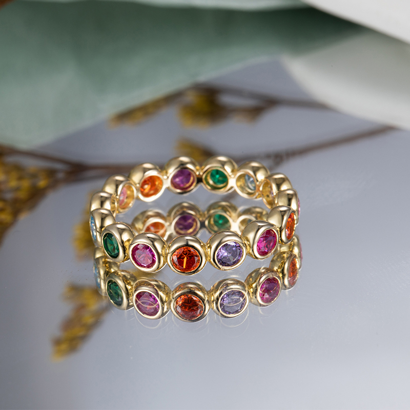 Дизао de joyas новые модные изысканные цвета Cz Алмазы лаборатория драгоценный камень кольцо ювелирные изделия стерлингового серебра 925, покрыто золотом, серебром, кольца для женщин