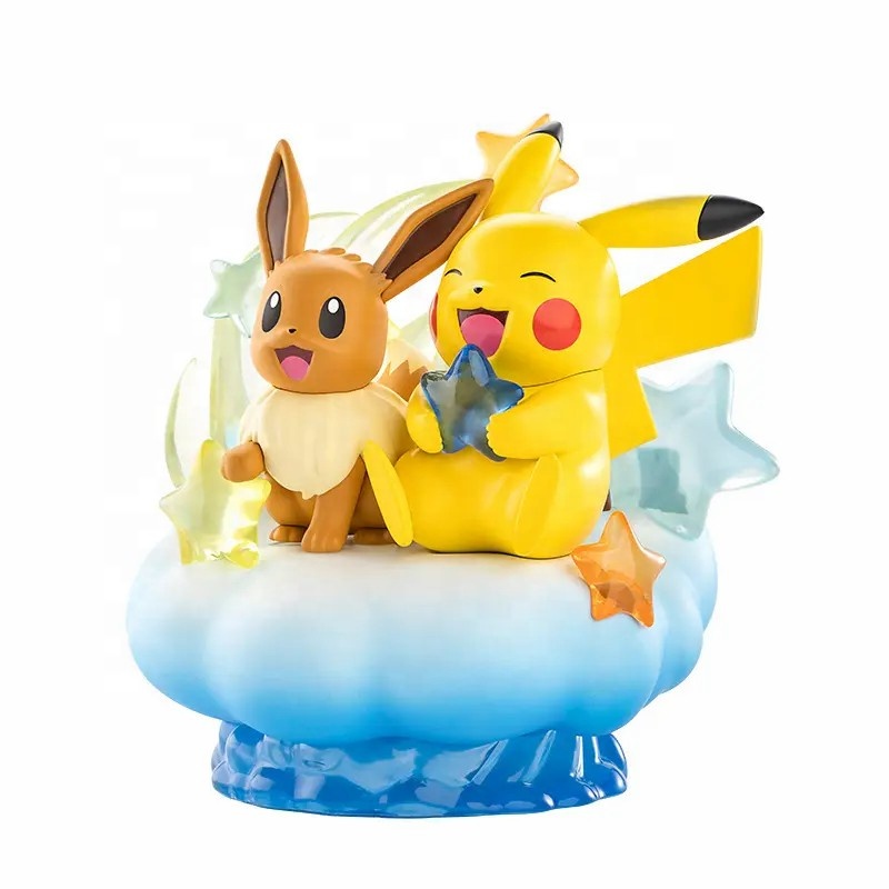 Hot Selling Items Pokemoned Bedroom Accessory Desktop Decoration Party Buddies Series Handmade Model Statuette Figurine