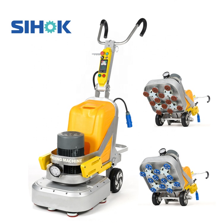 High efficient electric gear driving floor grinding machine large area concrete grinder for sale