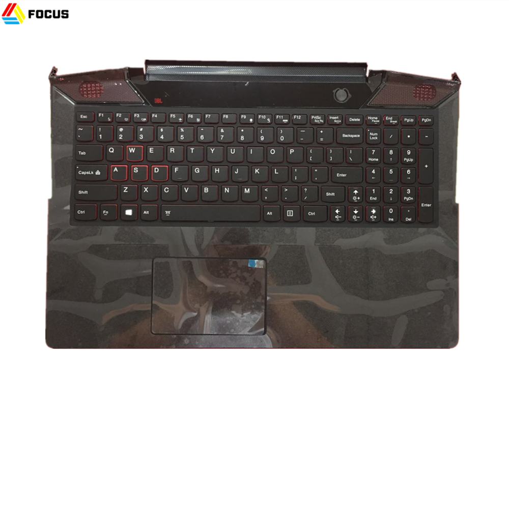Оригинальный новый ноутбук для Lenovo Ideapad Y700-15 Palmrest, верхний корпус с клавиатурой Trackpad 5CB0K25555