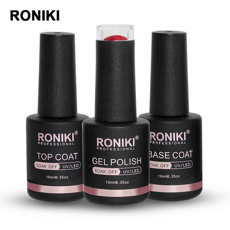 RONIKI Фирменная торговая марка oem оптовая продажа цветной лак для ногтей отмачиваемый УФ-гель